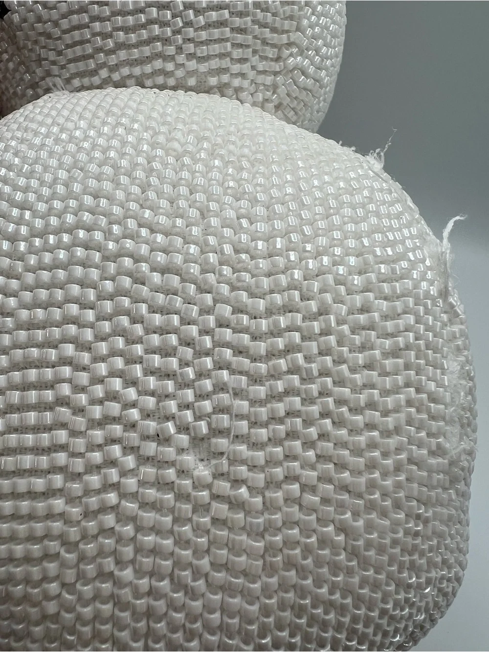 John Derian for Target Snowman Standing Beaded Pillow White 2025